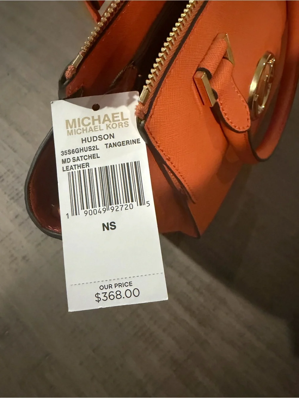 Michael Kors Orange/Tangerine Leather Tote Bag NWT